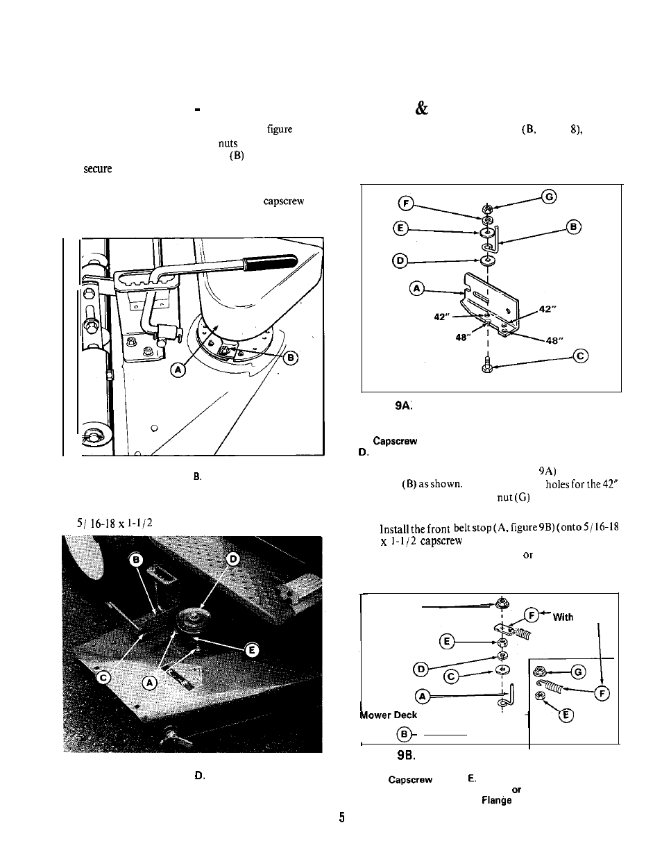 Installation blower assembly, 42” 48” mower | Snapper 1691356 User Manual | Page 5 / 16