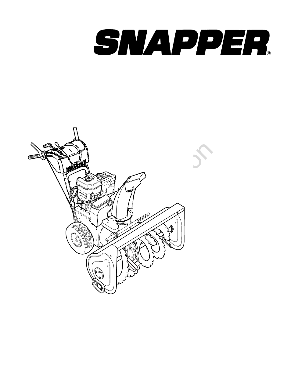 Snapper 1696002 User Manual | 28 pages