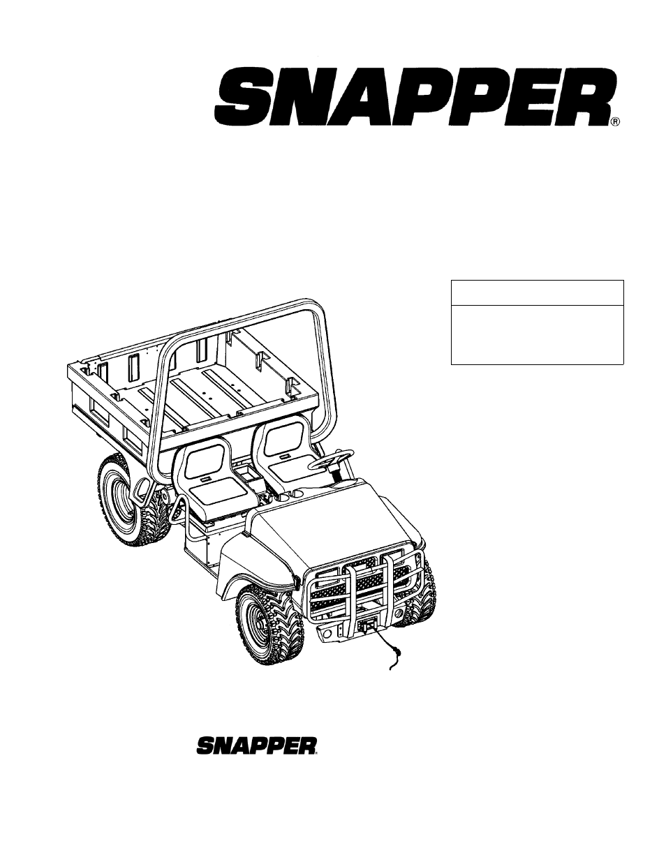 Snapper UVG1621BV User Manual | 82 pages