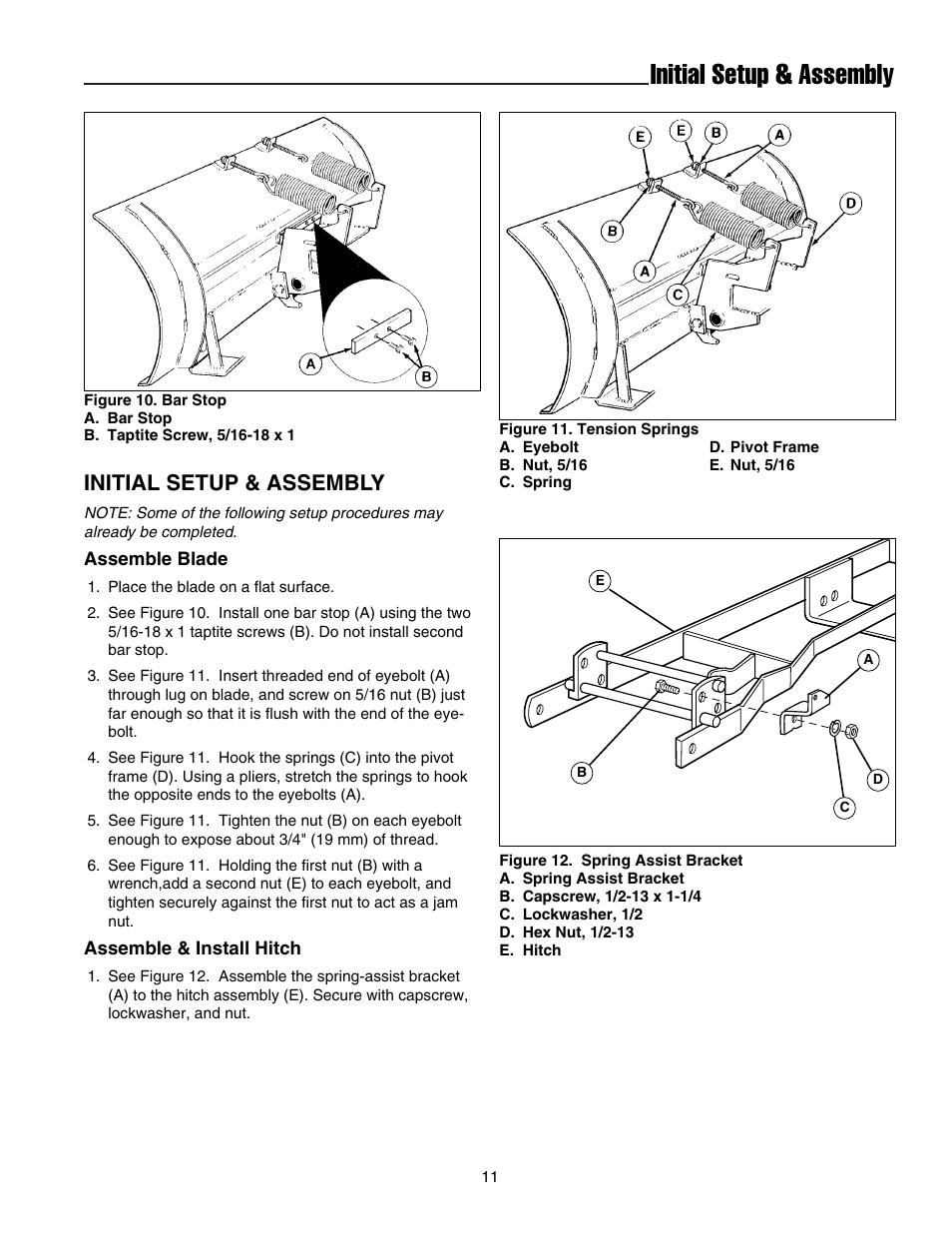 Initial setup & assembly | Snapper 1693755 User Manual | Page 12 / 20