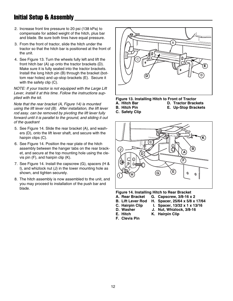 Initial setup & assembly | Snapper 1693755 User Manual | Page 13 / 20