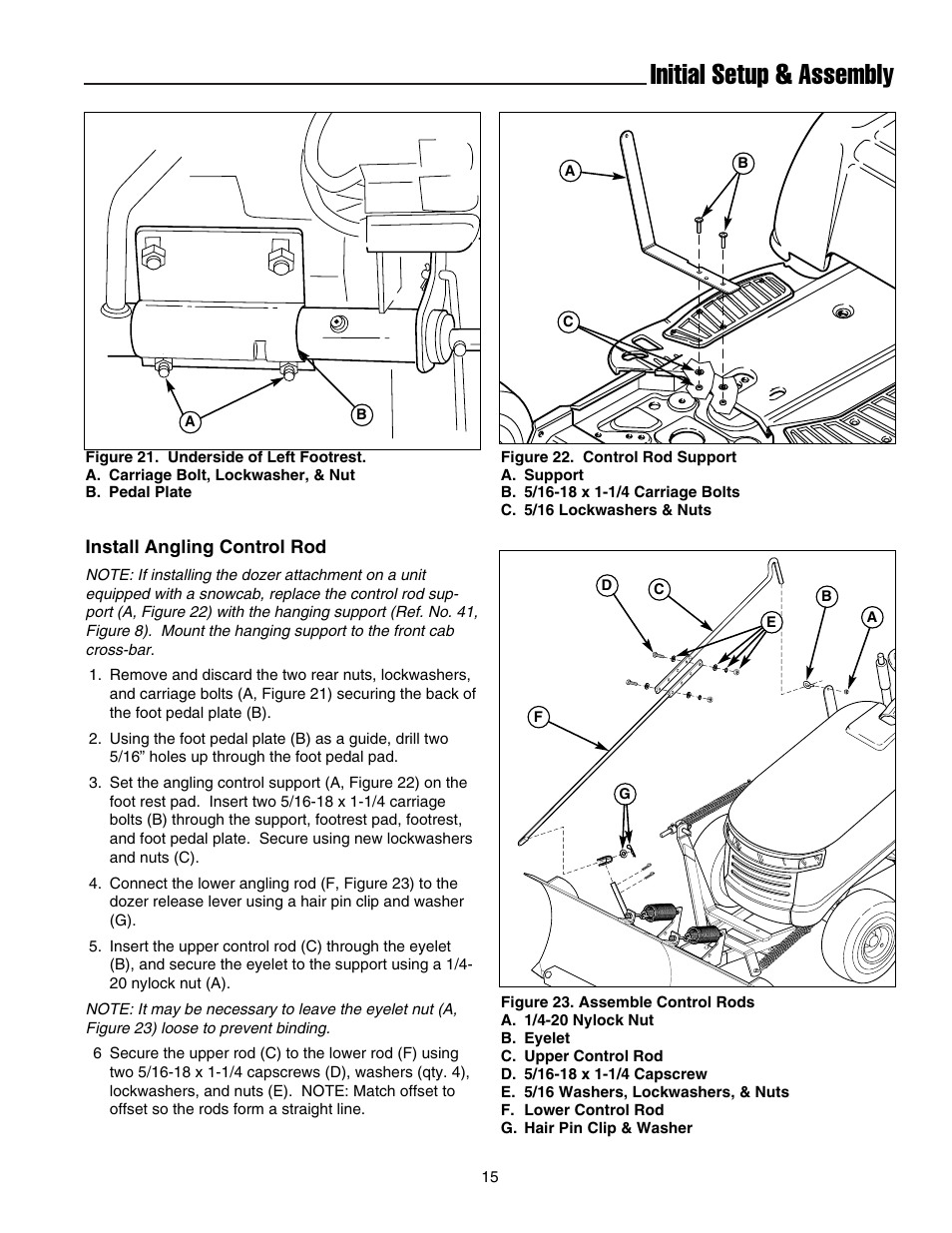 Initial setup & assembly | Snapper 1693755 User Manual | Page 16 / 20