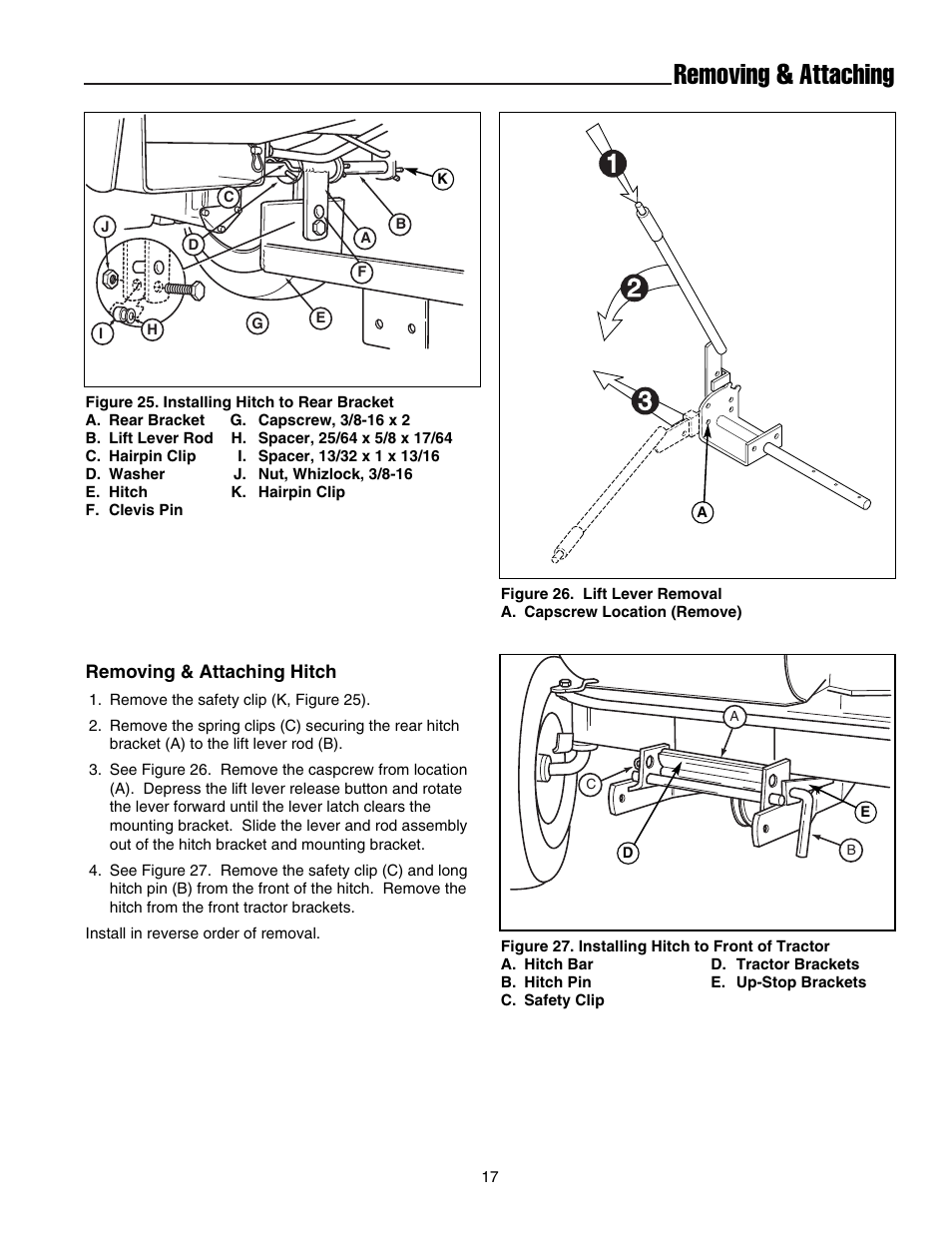 Removing & attaching | Snapper 1693755 User Manual | Page 18 / 20