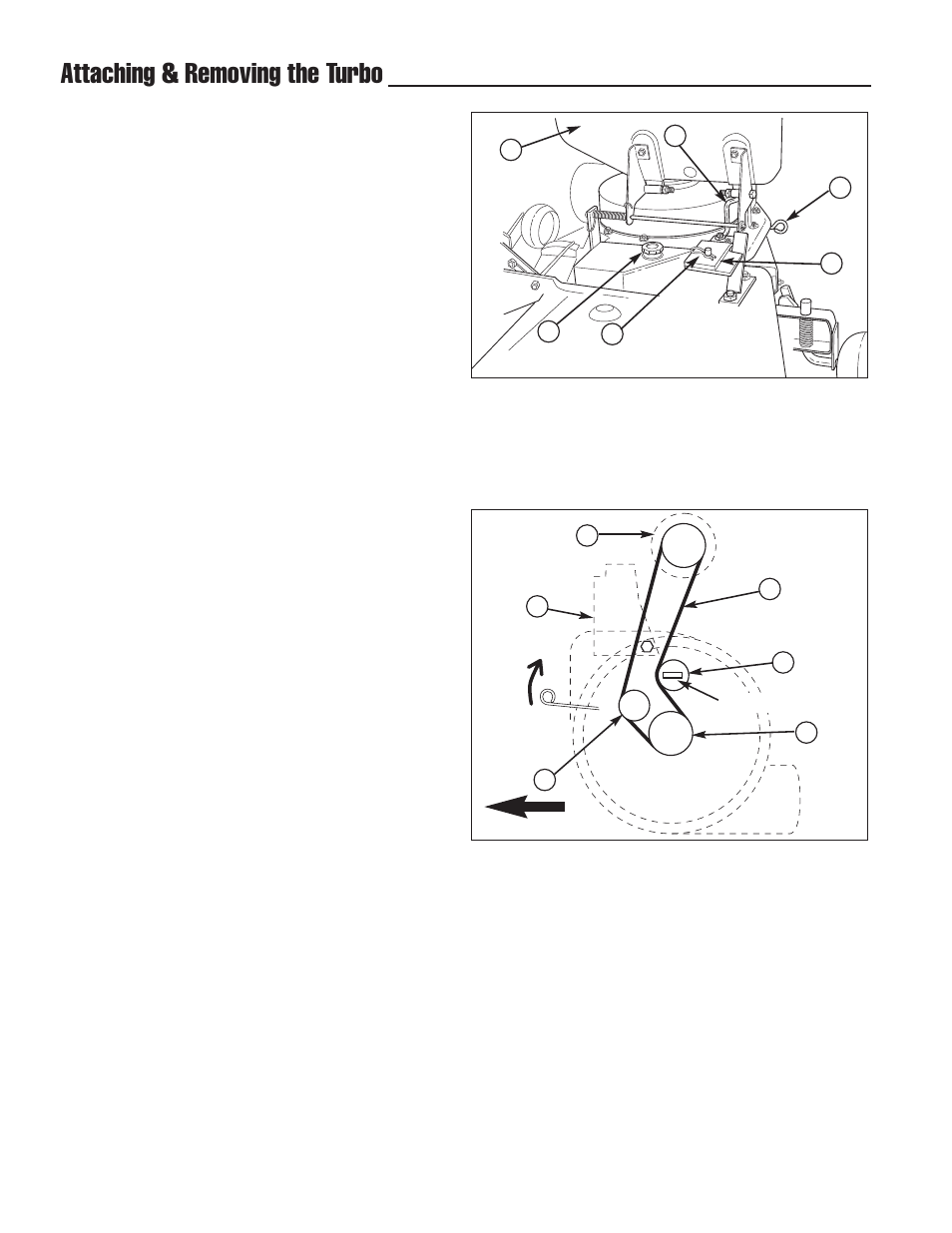 Attaching & removing the turbo, Adjustments, Storage | Snapper 1726315-02 User Manual | Page 10 / 16