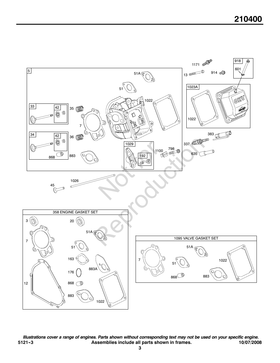 Not for reproduction | Snapper 210400 User Manual | Page 3 / 20