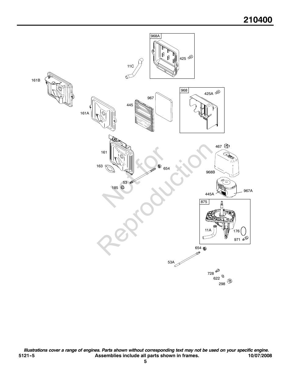 Not for reproduction | Snapper 210400 User Manual | Page 5 / 20