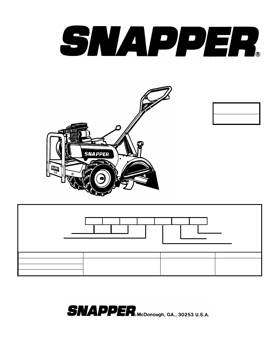 Snapper ICFR5004B User Manual | 18 pages