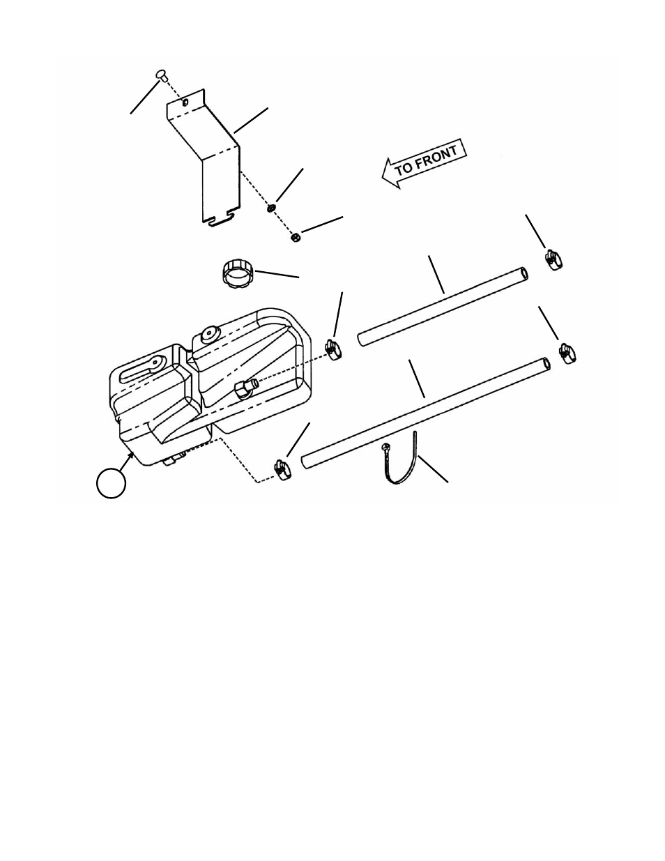 Hydro reservoir assembly (left hand) | Snapper ZM6100M User Manual | Page 14 / 56
