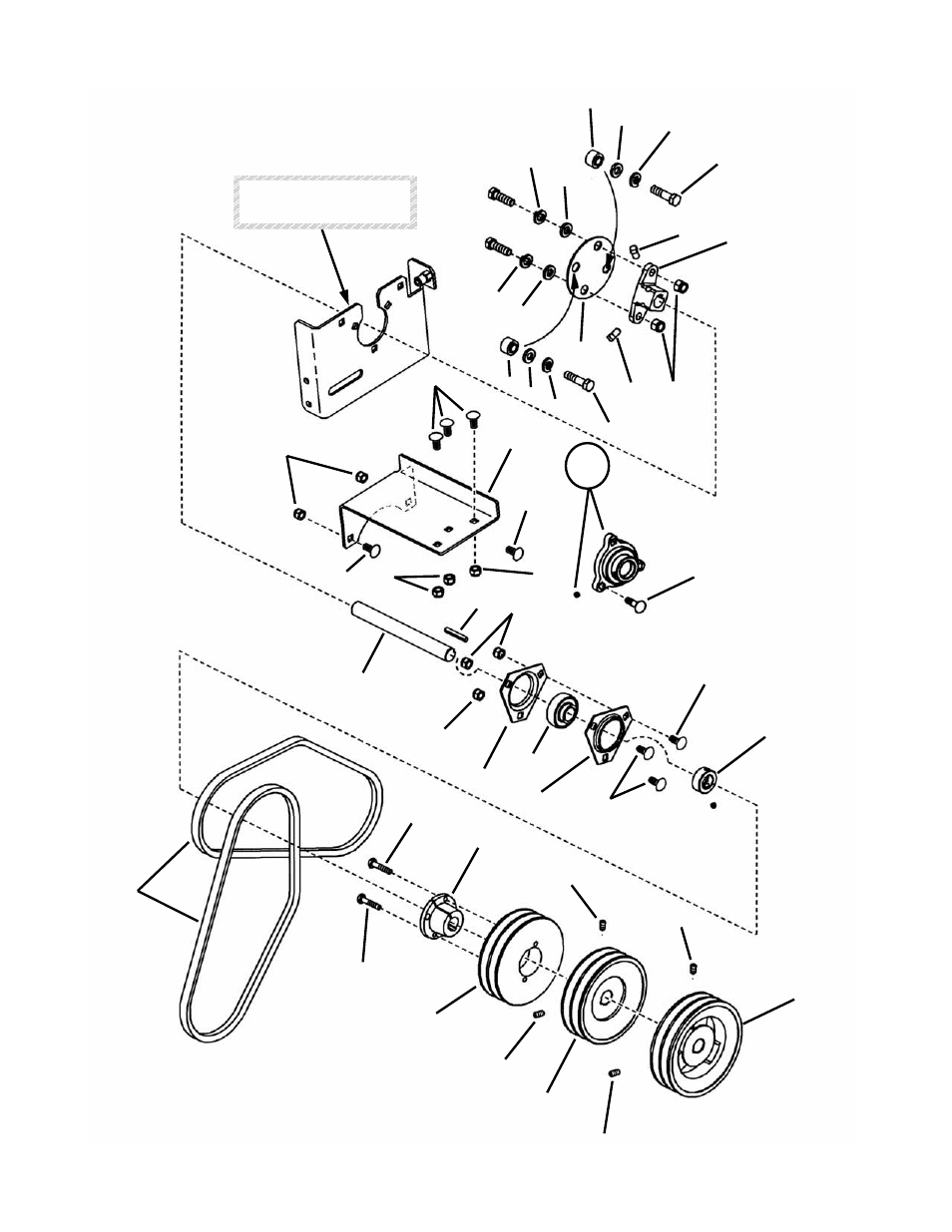 Upper drive shaft assembly | Snapper ZM6100M User Manual | Page 30 / 56