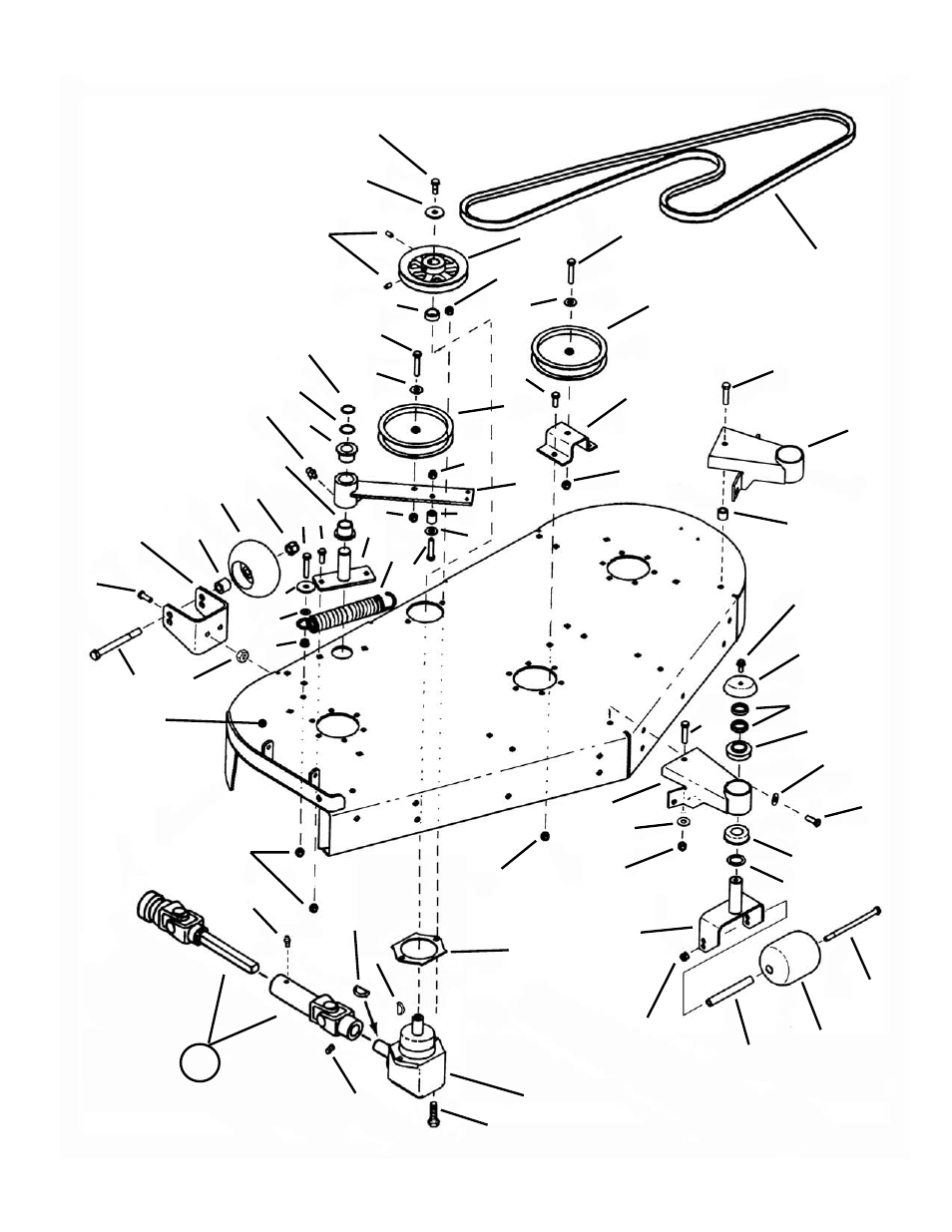 52” deck, idlers, rollers | Snapper ZM6100M User Manual | Page 38 / 56