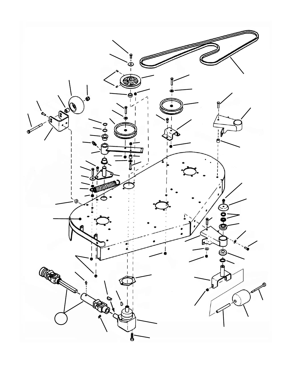 61” deck, idlers, rollers | Snapper ZM6100M User Manual | Page 40 / 56