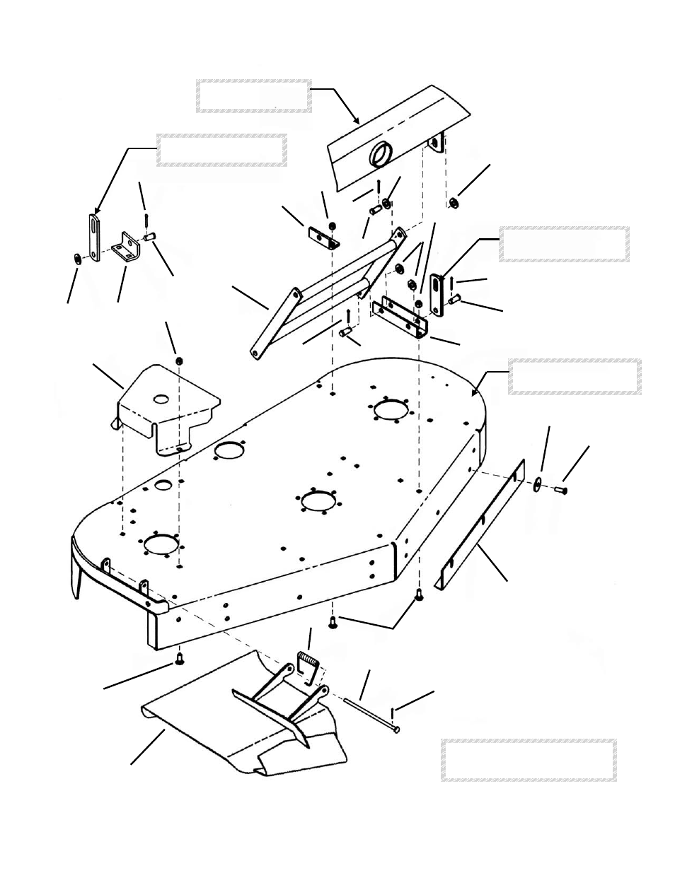 Chute, deck covers & baffle | Snapper ZM6100M User Manual | Page 42 / 56