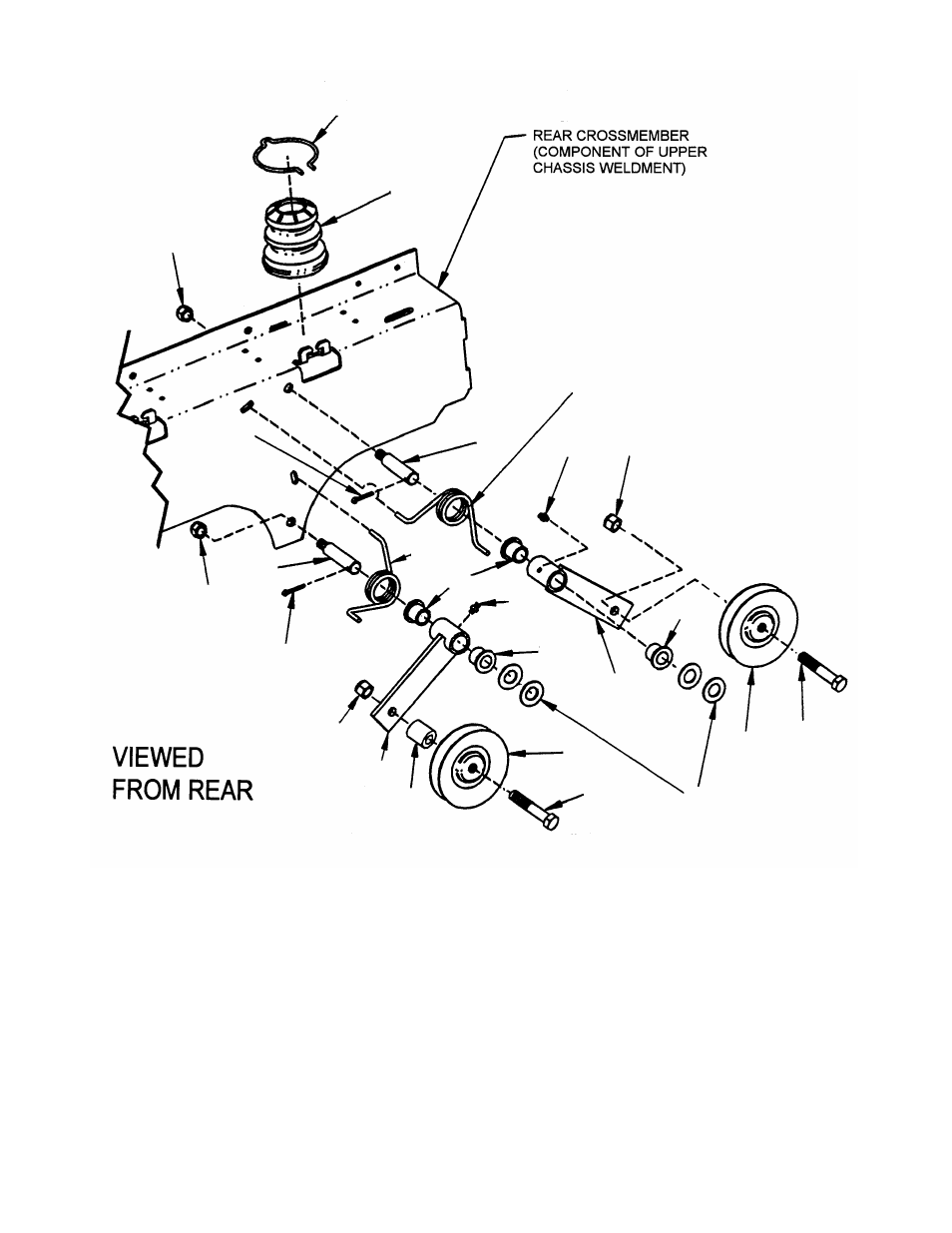 Traction drive idler assembly | Snapper ZM6100M User Manual | Page 47 / 56