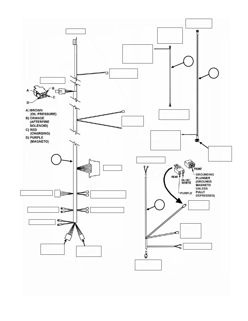 Wiring harness, Non-mzm models) | Snapper ZM6100M User Manual | Page 52 / 56