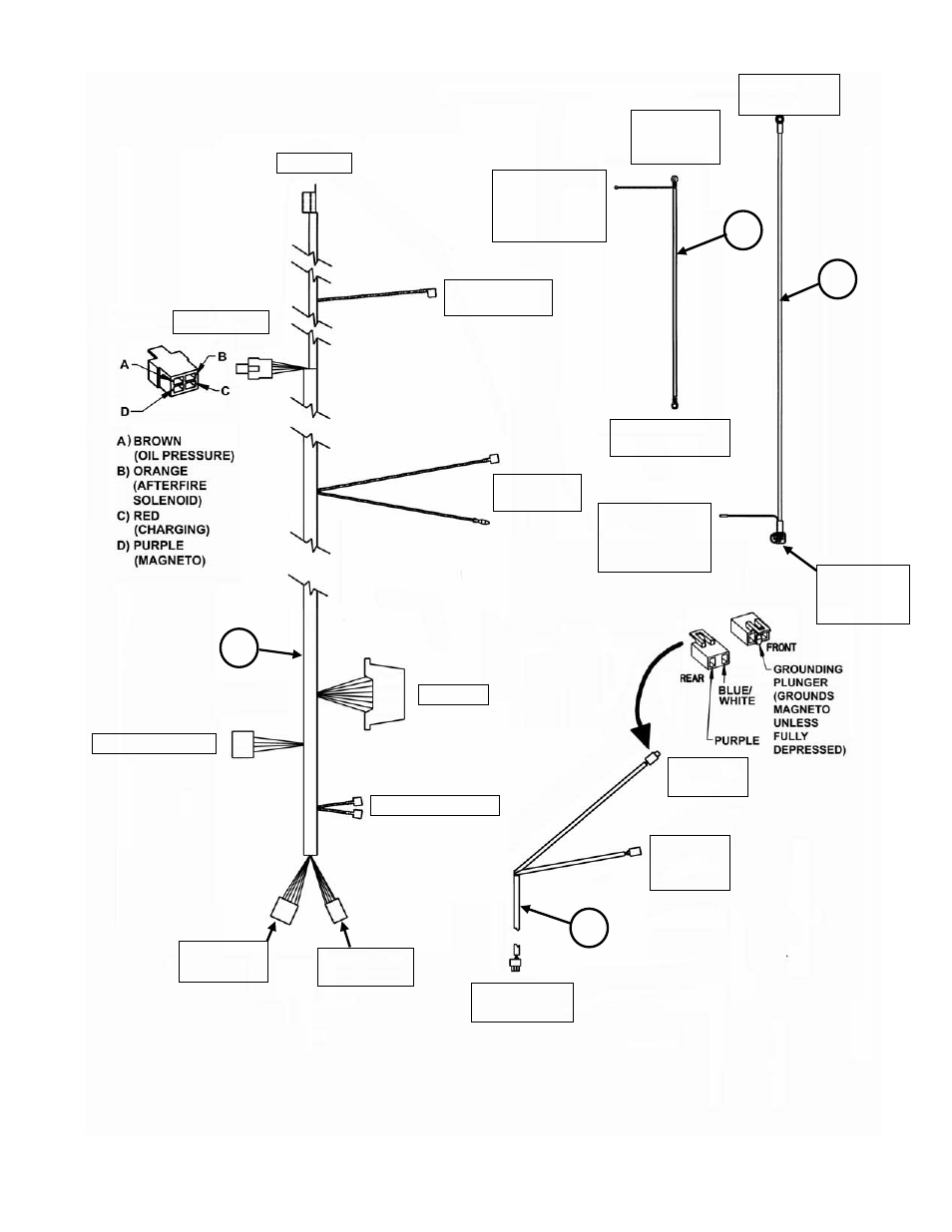 Wiring harness, Mzm models) | Snapper ZM6100M User Manual | Page 54 / 56