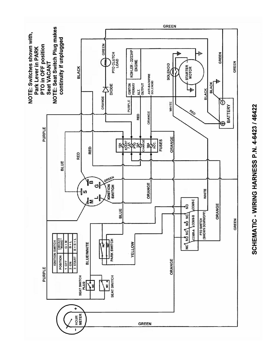 Wiring schematic, Mzm models) | Snapper ZM6100M User Manual | Page 55 / 56