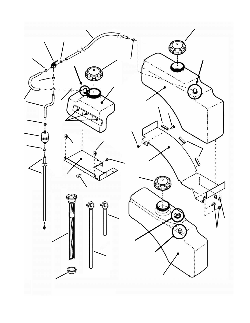 Fuel tank assembly | Snapper ZM6100M User Manual | Page 6 / 56