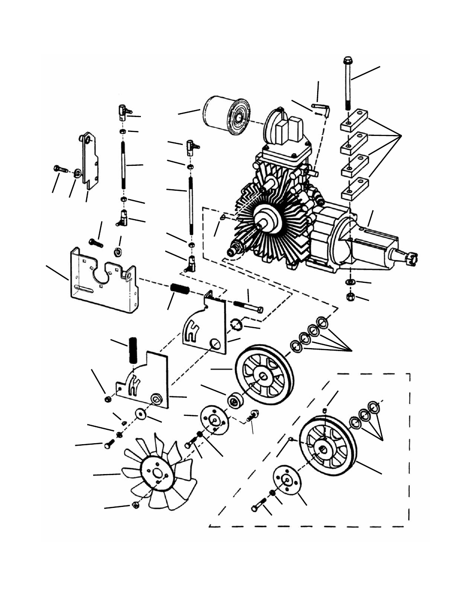 Tandem hydro transaxle assembly | Snapper ZM6100M User Manual | Page 8 / 56