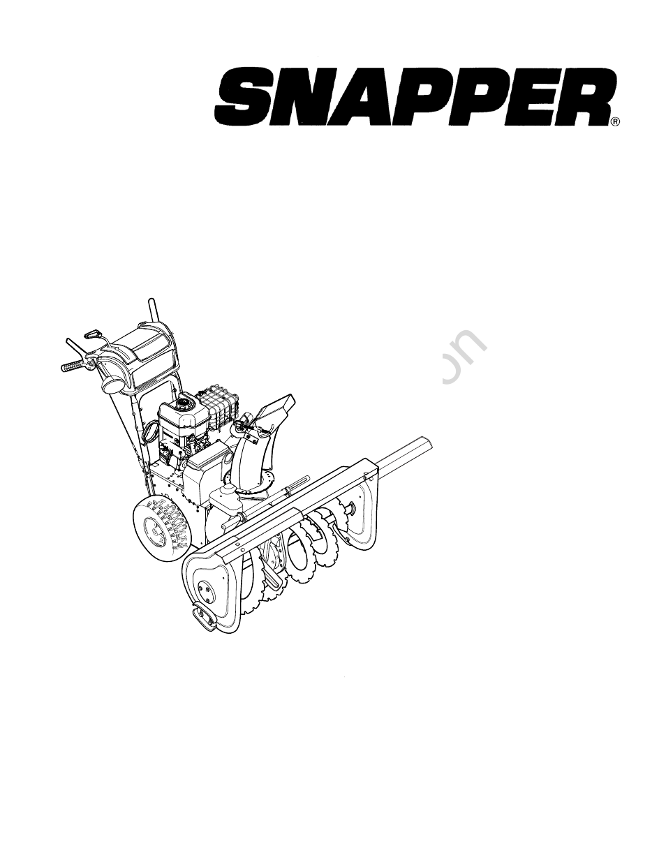 Snapper 1696004 User Manual | 36 pages