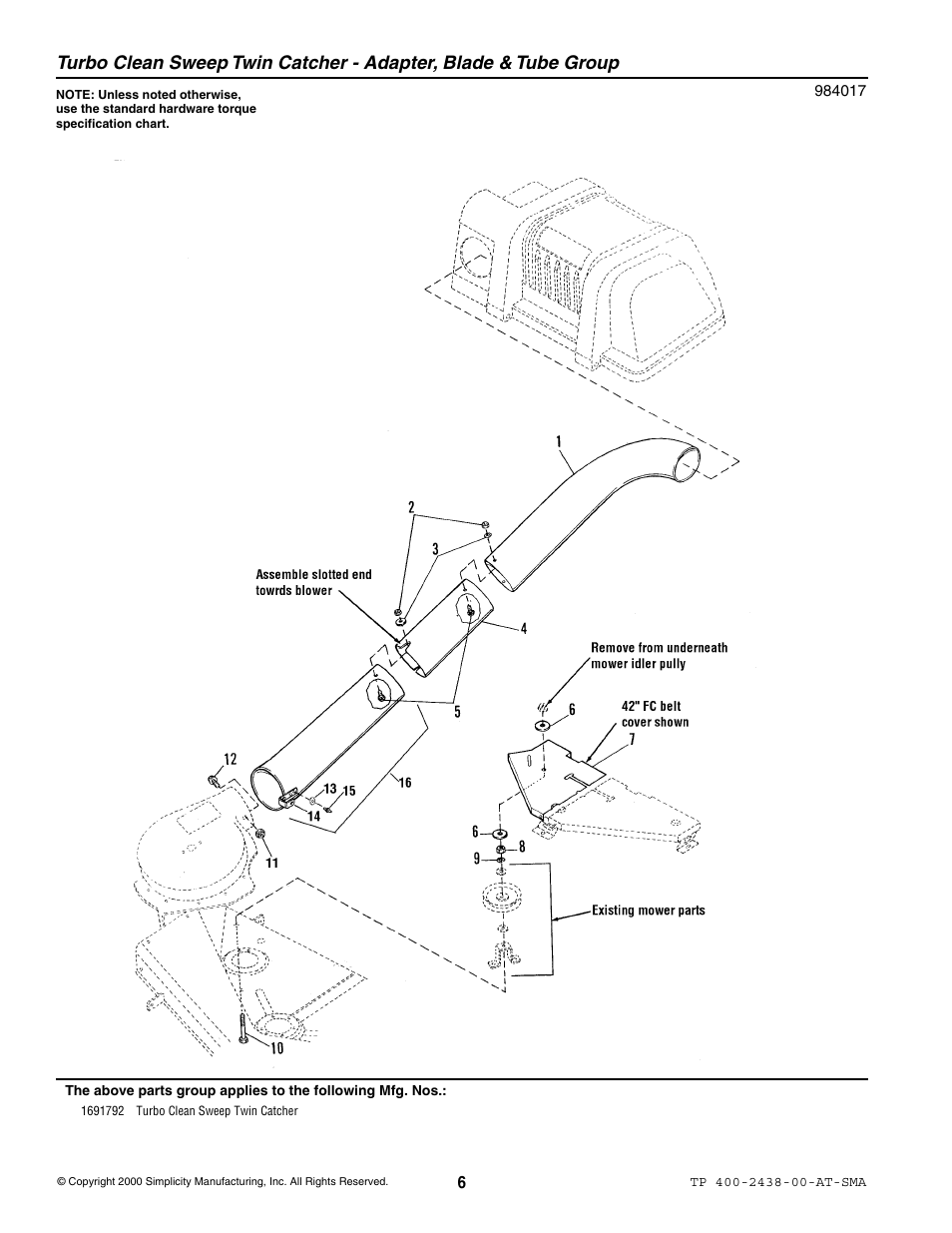 Snapper 2438 User Manual | Page 6 / 8