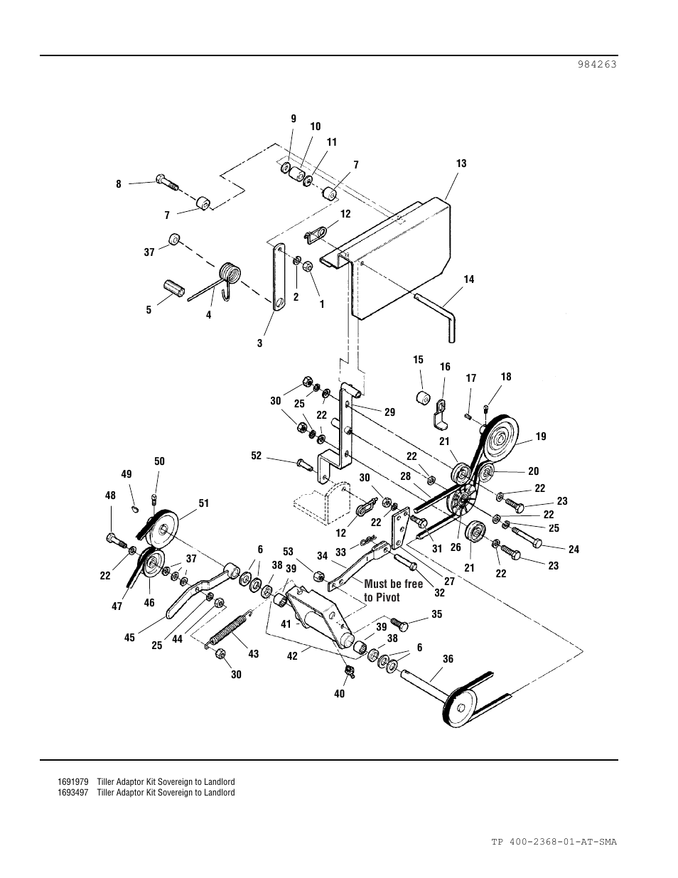 36” tiller adaptor kit | Snapper 2368 User Manual | Page 2 / 4