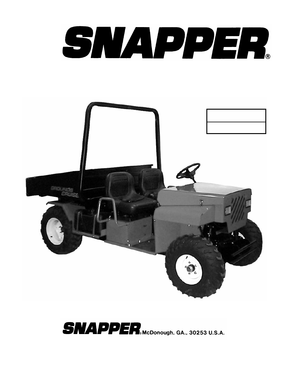 Snapper GC9520KW User Manual | 40 pages