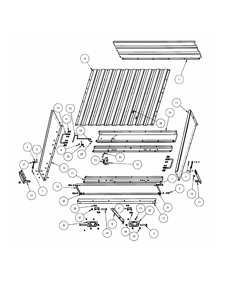Dump bed group | Snapper GC9520KW User Manual | Page 24 / 40