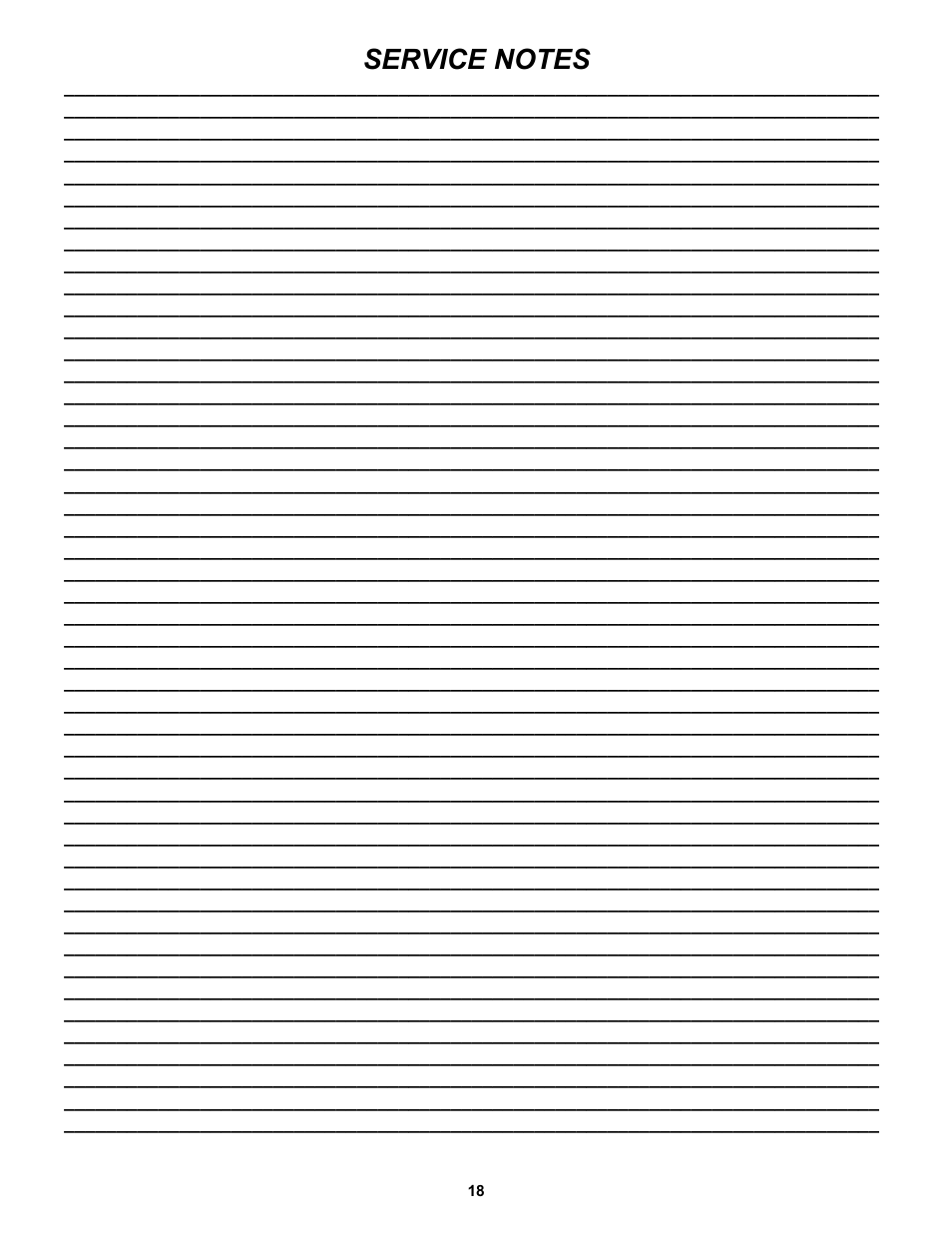 Snapper EICFR5505BV User Manual | Page 18 / 20