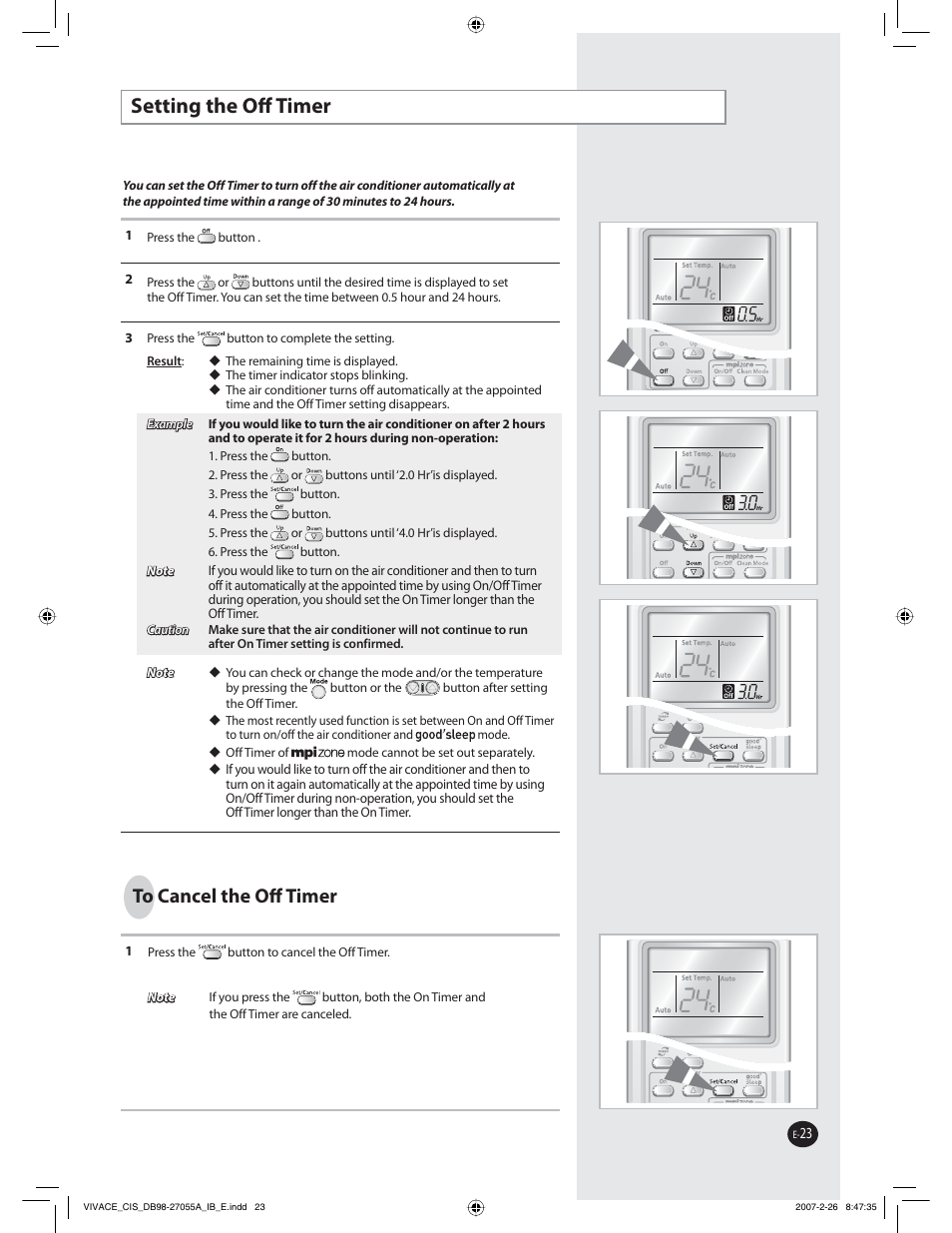 4fuujohuif0õ5jnfs, 5p$bodfmuif0õ5jnfs | Samsung AQ09VBCNSER User Manual | Page 23 / 60