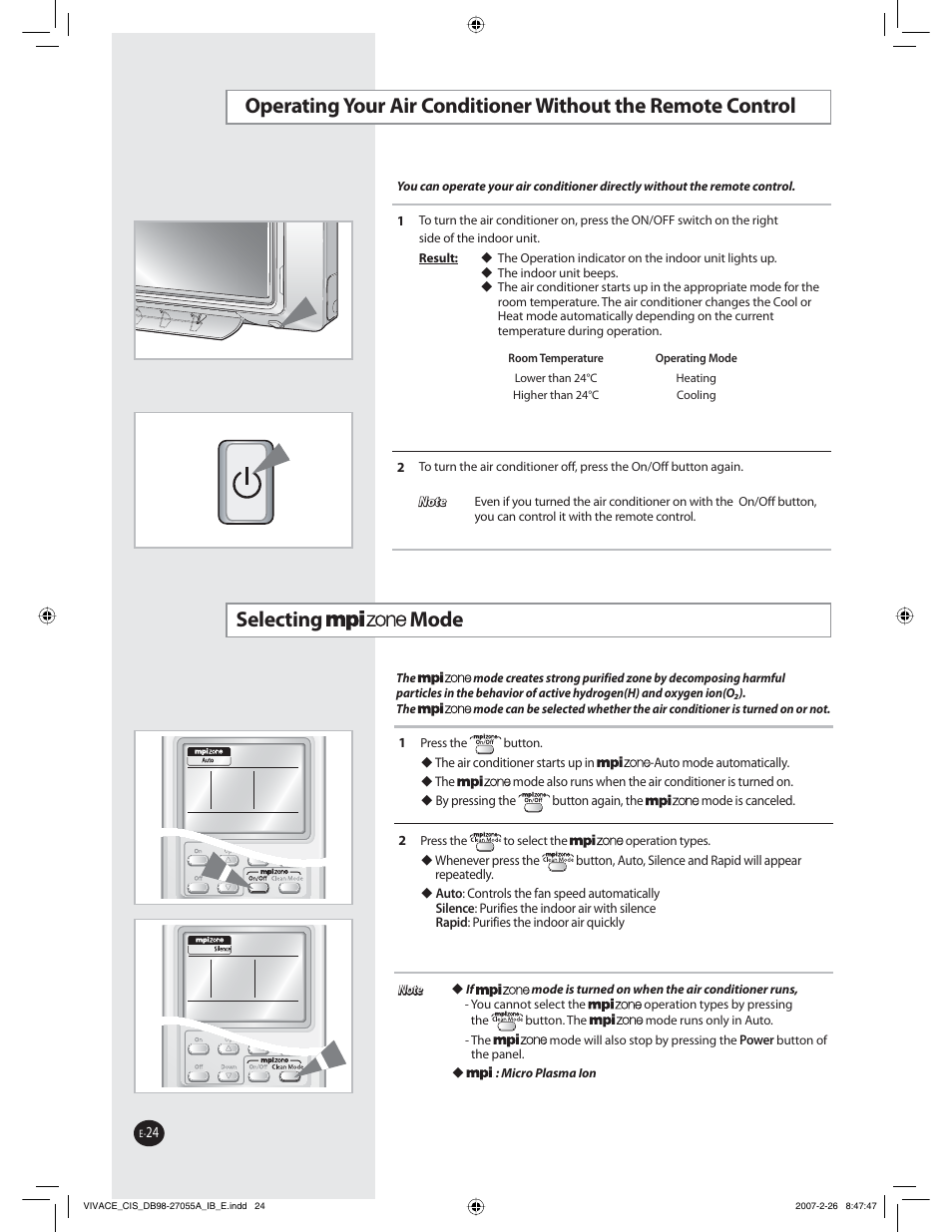 Samsung AQ09VBCNSER User Manual | Page 24 / 60