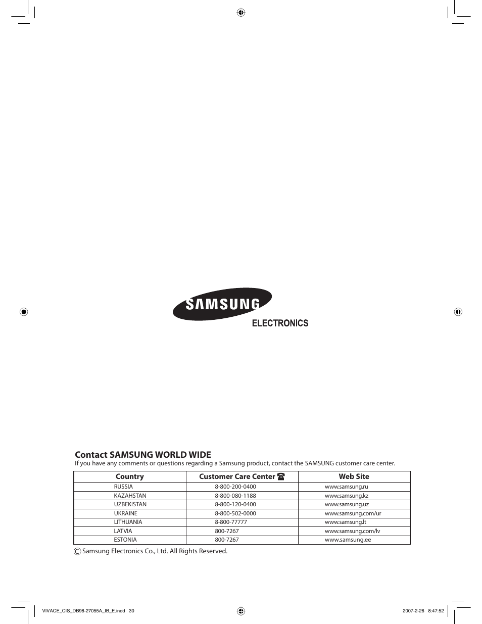 Samsung AQ09VBCNSER User Manual | Page 30 / 60