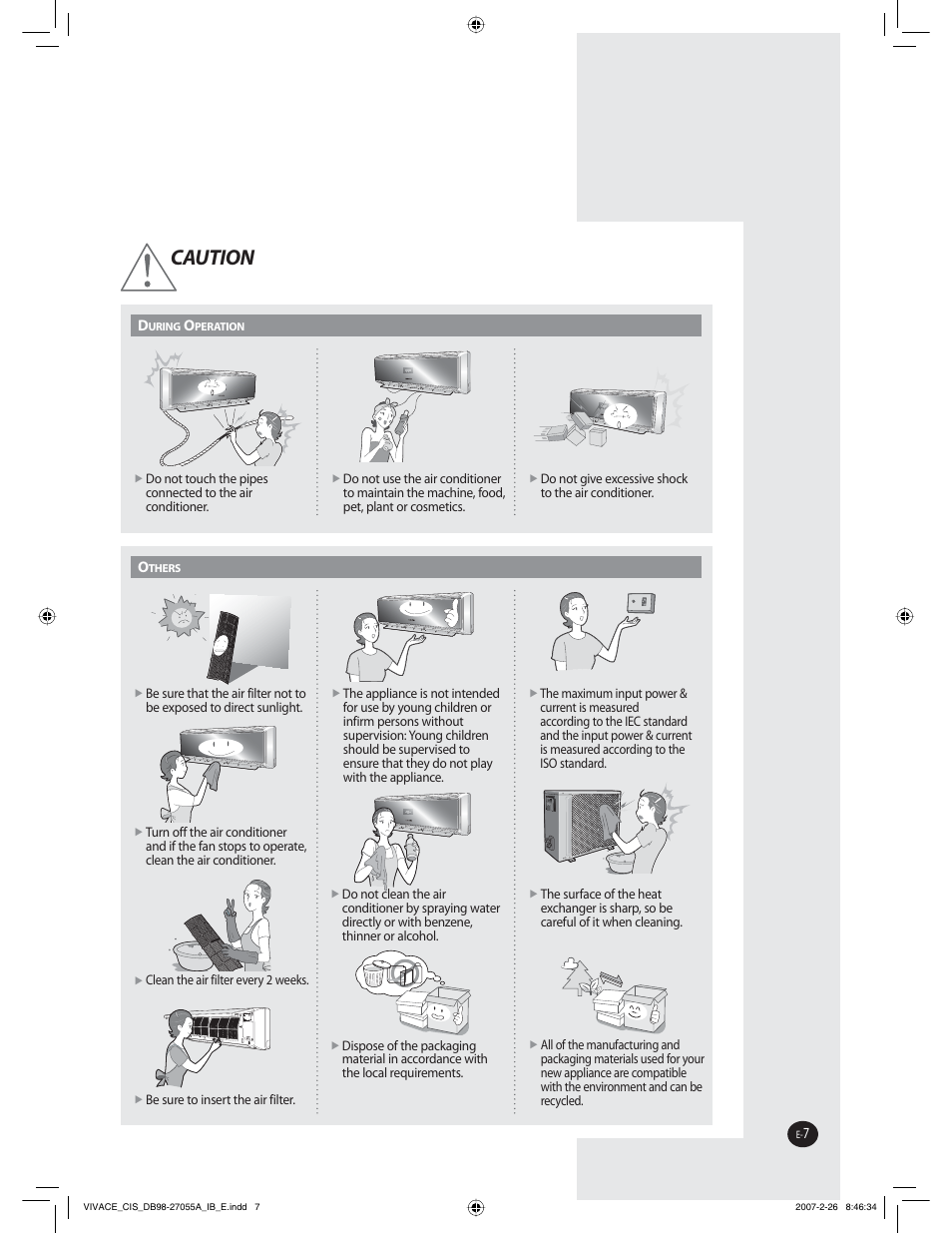 Samsung AQ09VBCNSER User Manual | Page 7 / 60