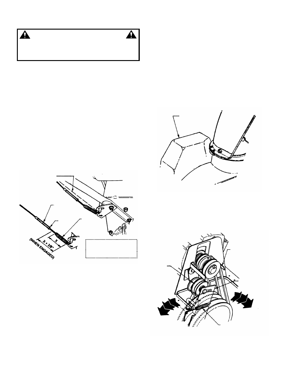 Warning | Snapper 8246 User Manual | Page 13 / 24