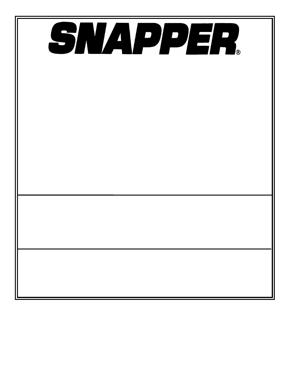 Snapper 8246 User Manual | Page 20 / 24