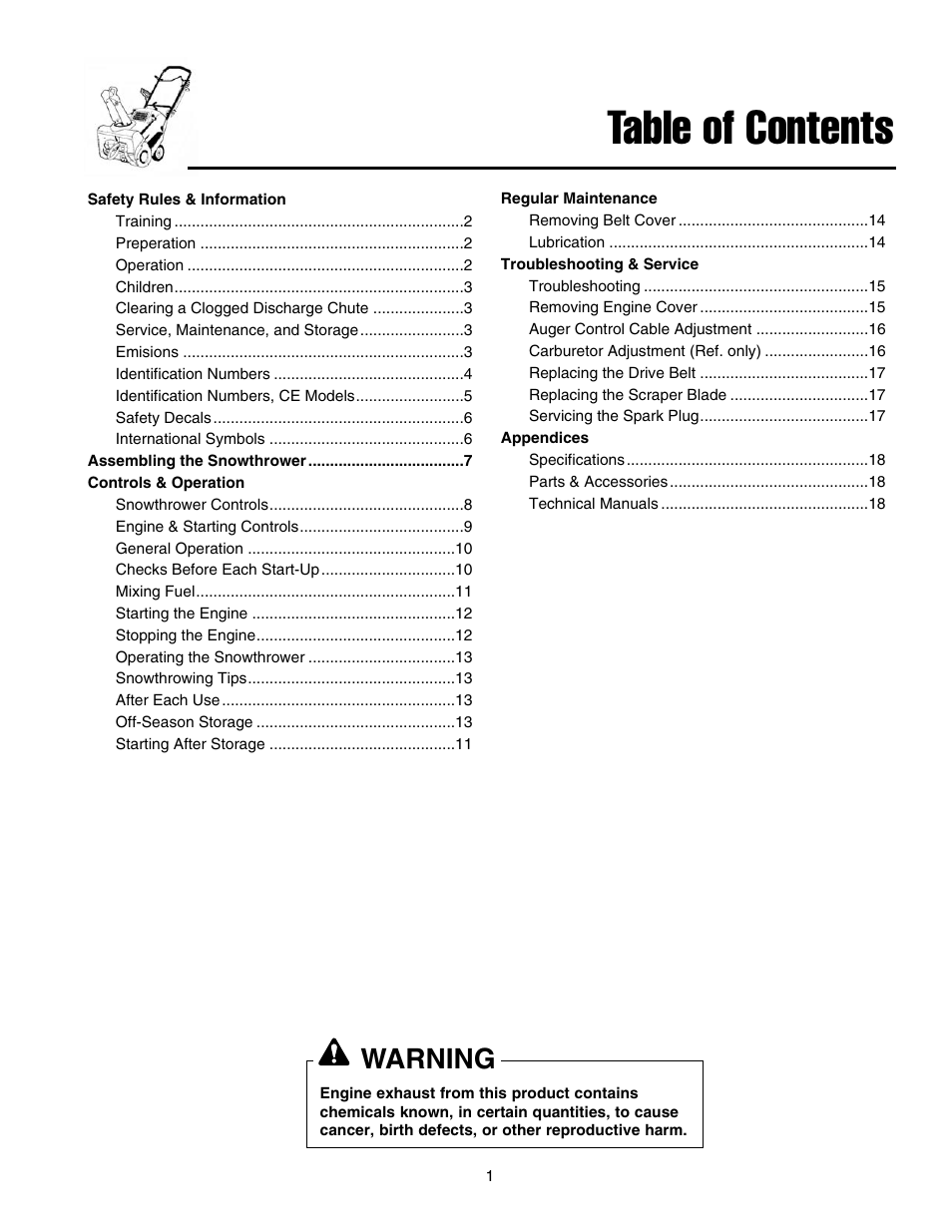 Snapper 520EEN User Manual | Page 2 / 20