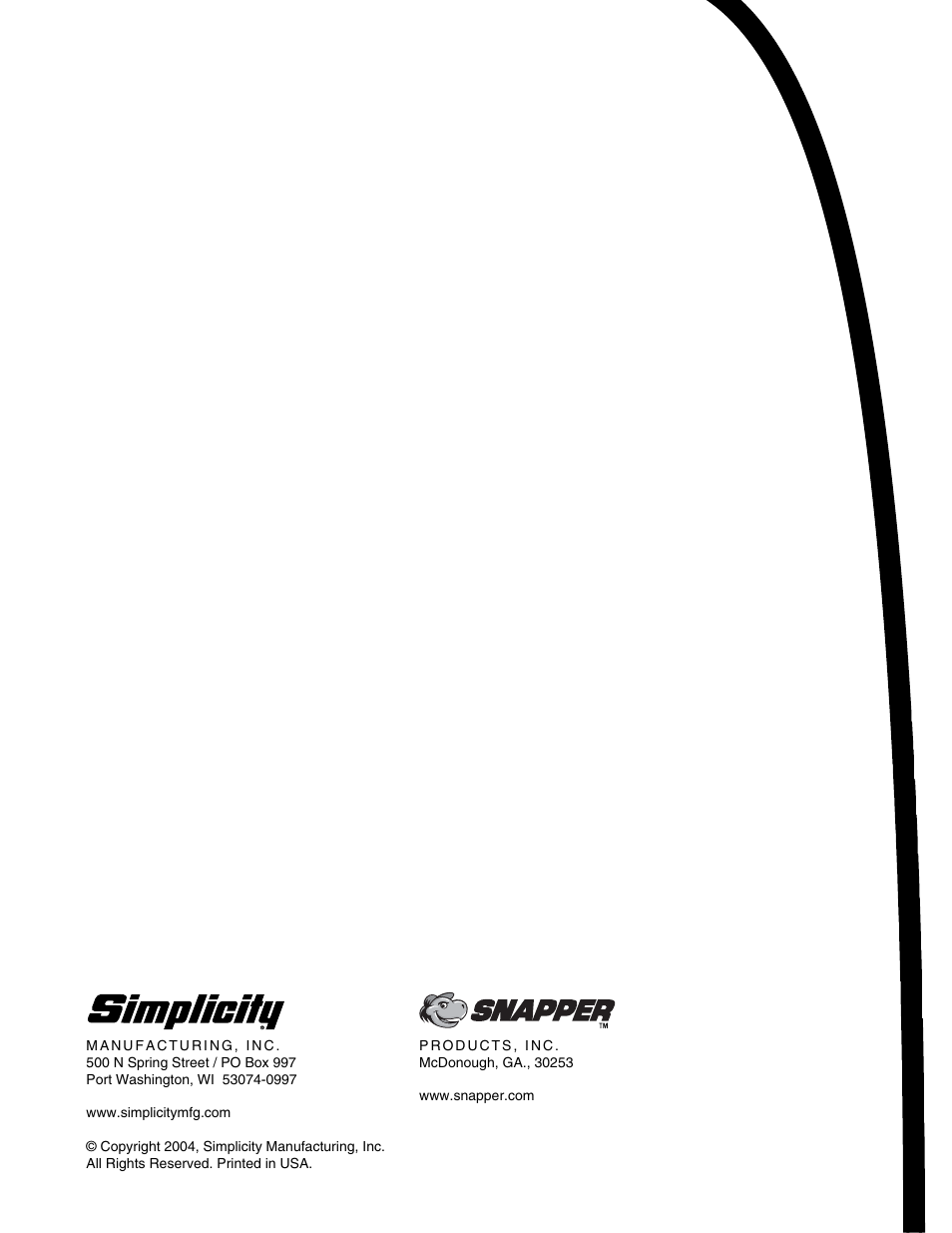 Snapper 520EEN User Manual | Page 20 / 20