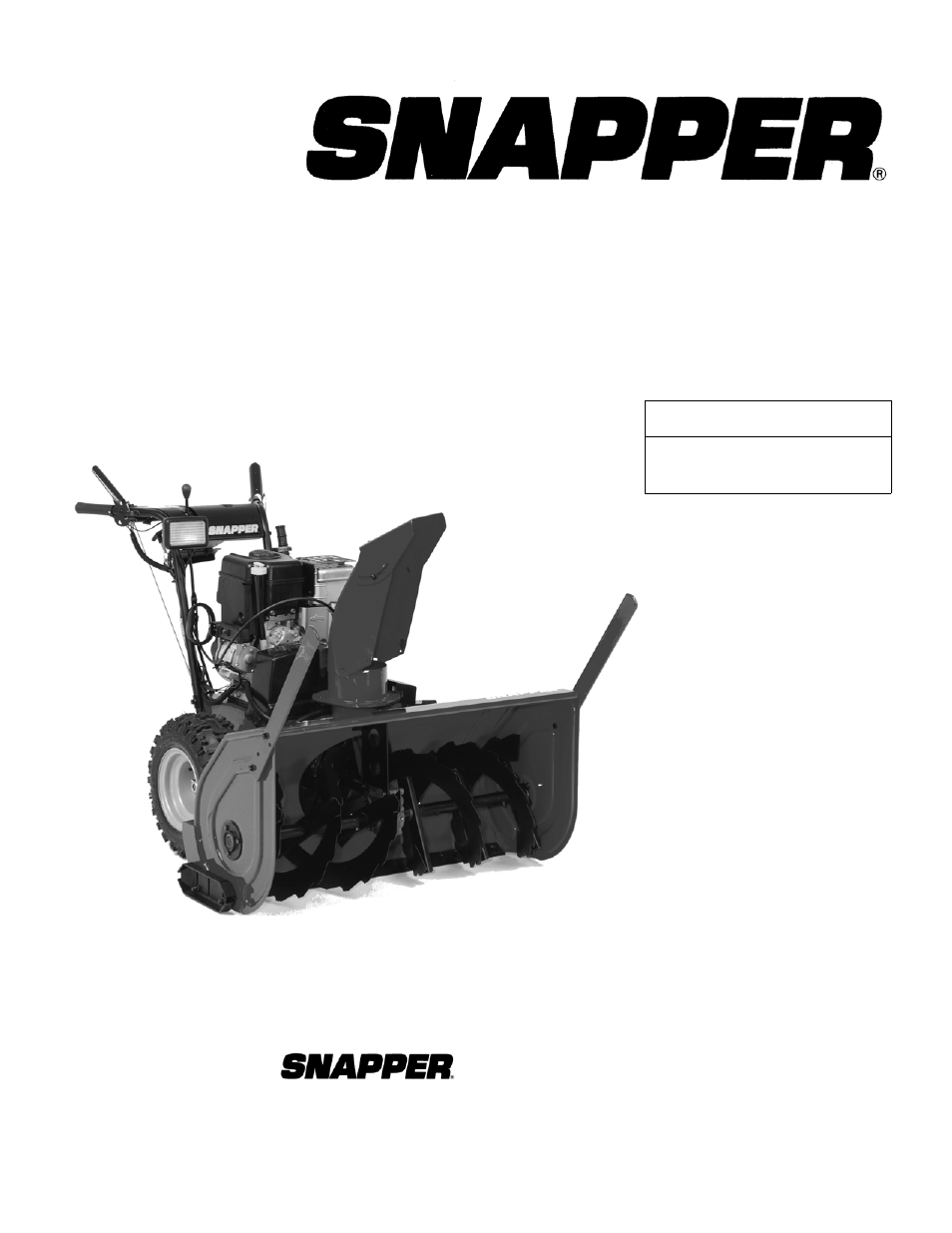 Snapper E13388E User Manual | 30 pages