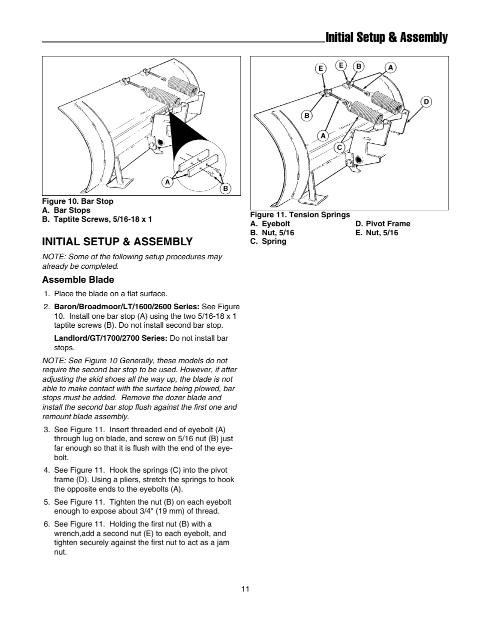 Initial setup & assembly | Snapper 1721302-04 User Manual | Page 12 / 22