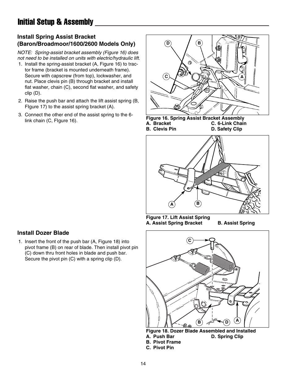 Initial setup & assembly | Snapper 1721302-04 User Manual | Page 15 / 22