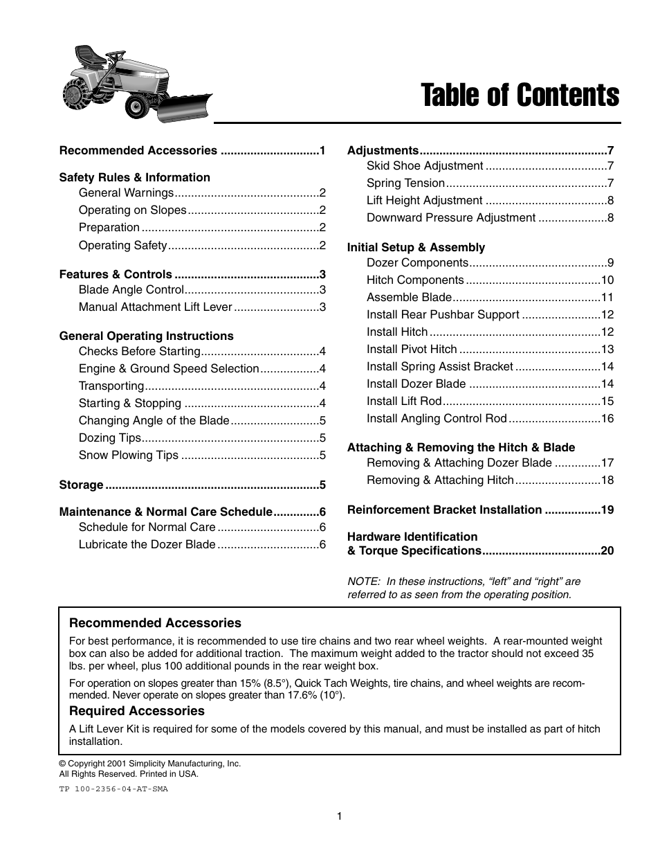 Snapper 1721302-04 User Manual | Page 2 / 22