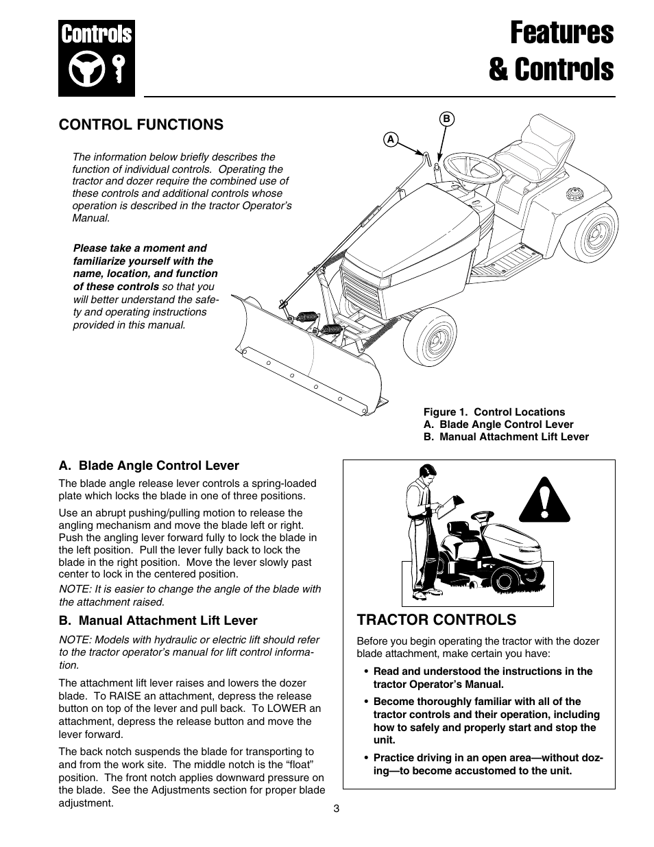 Features & controls | Snapper 1721302-04 User Manual | Page 4 / 22