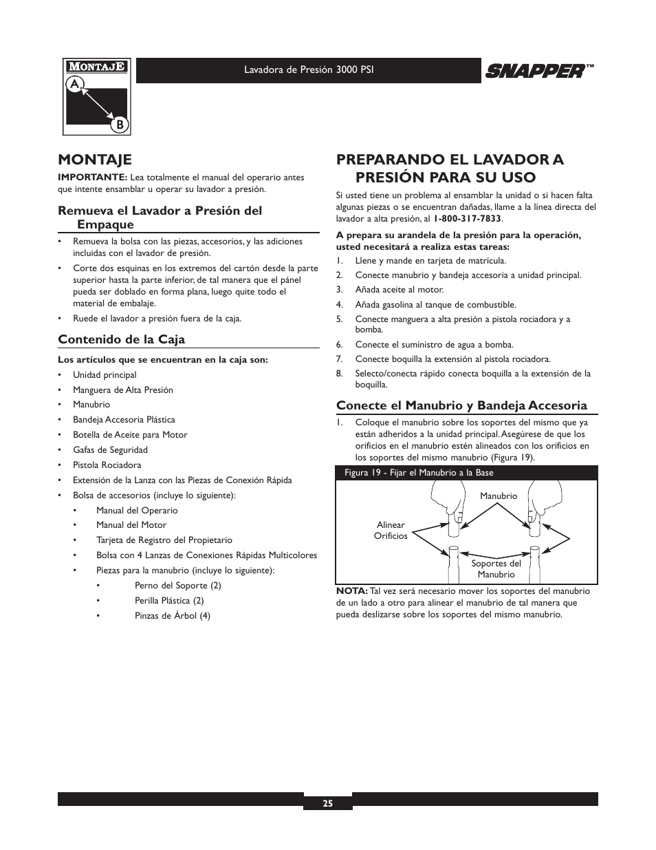 Snapper 020231-2 User Manual | Page 25 / 40