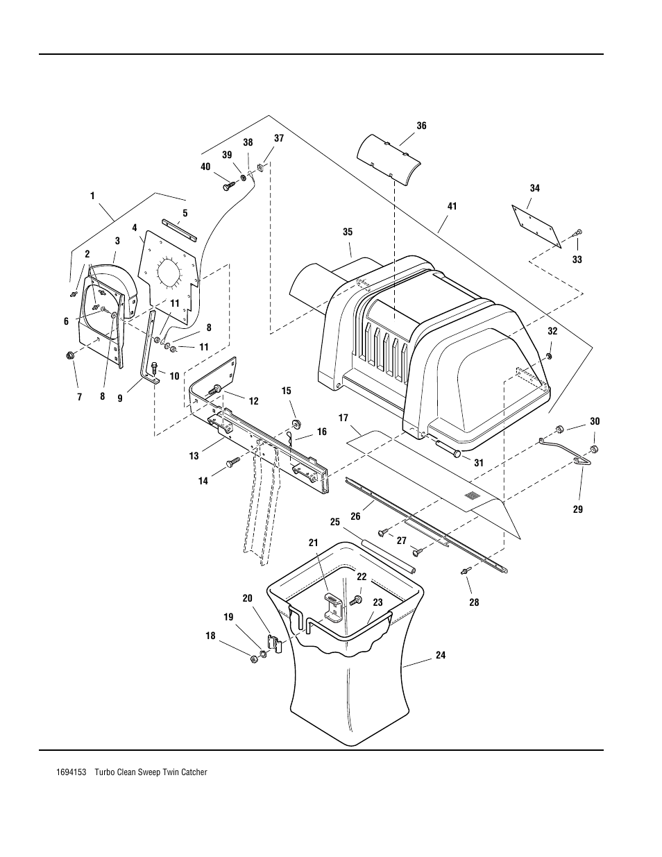 Cover & bag group | Snapper 1694153 User Manual | Page 2 / 8
