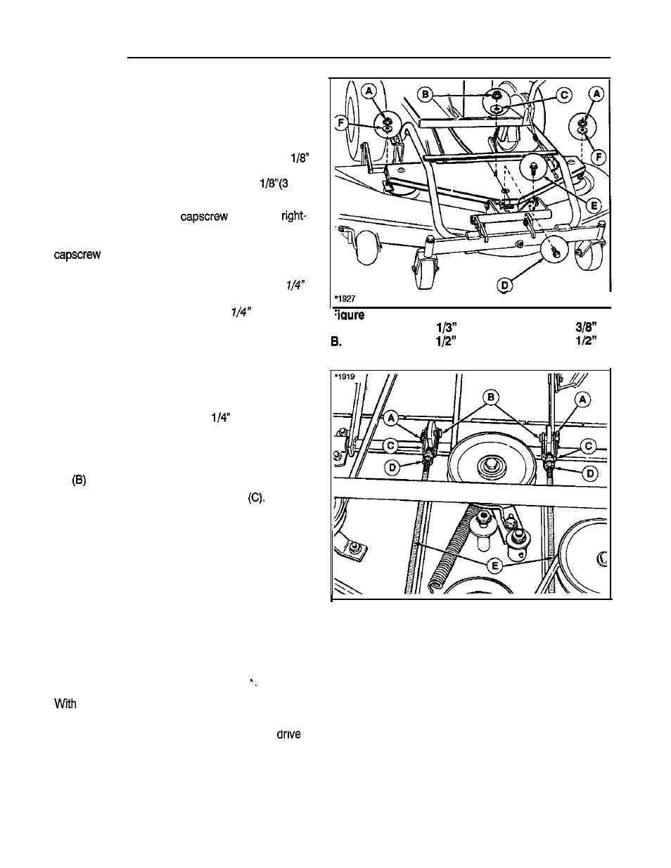 Adjustments, Blade brake check | Snapper 1300 Series User Manual | Page 32 / 40