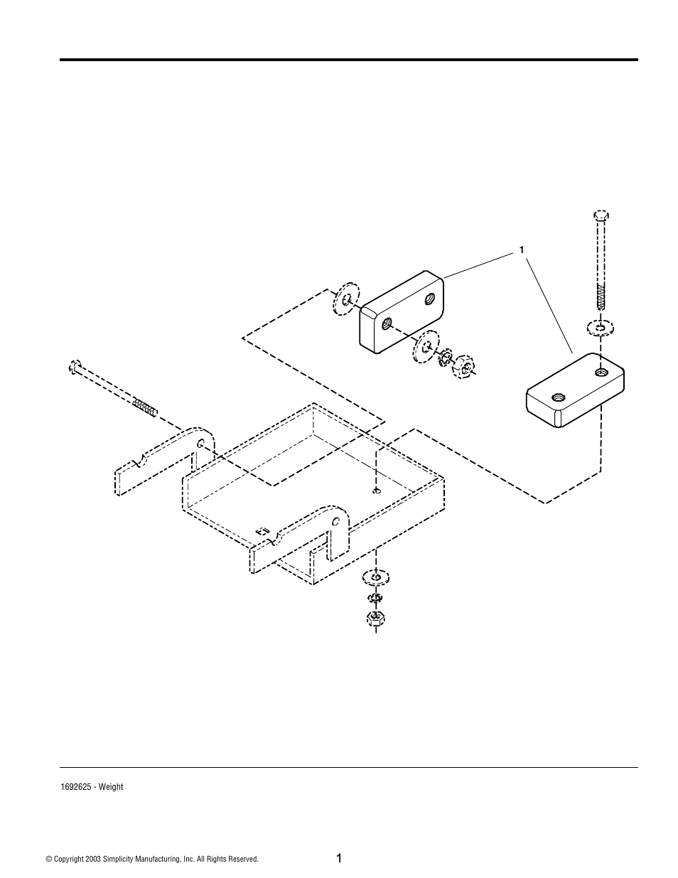 Rear weight group | Snapper 3911 User Manual | Page 2 / 4