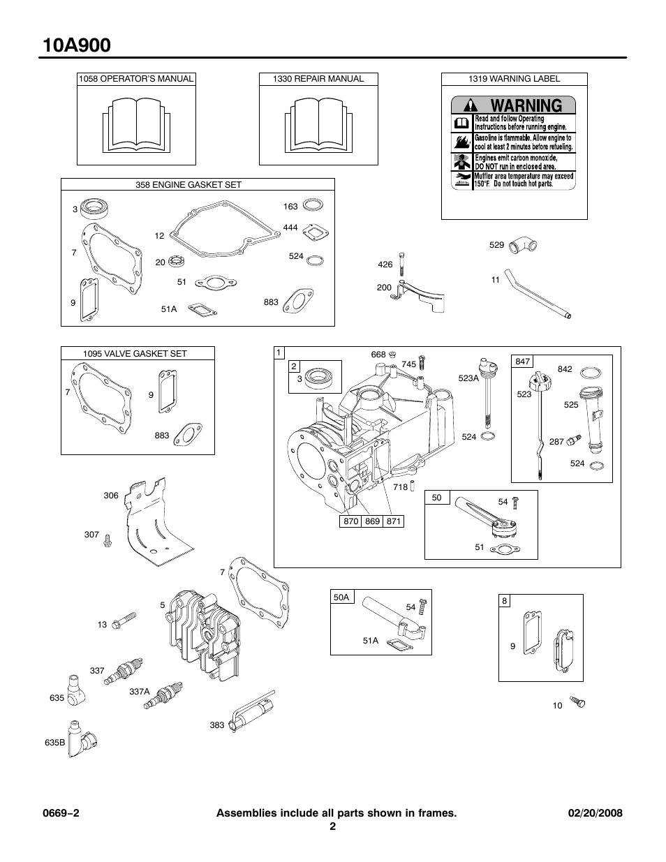 Snapper 10A900 User Manual | Page 2 / 16