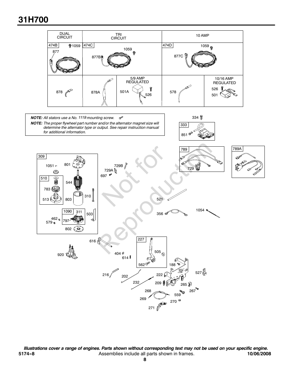 Not for reproduction | Snapper 31H700 User Manual | Page 8 / 16