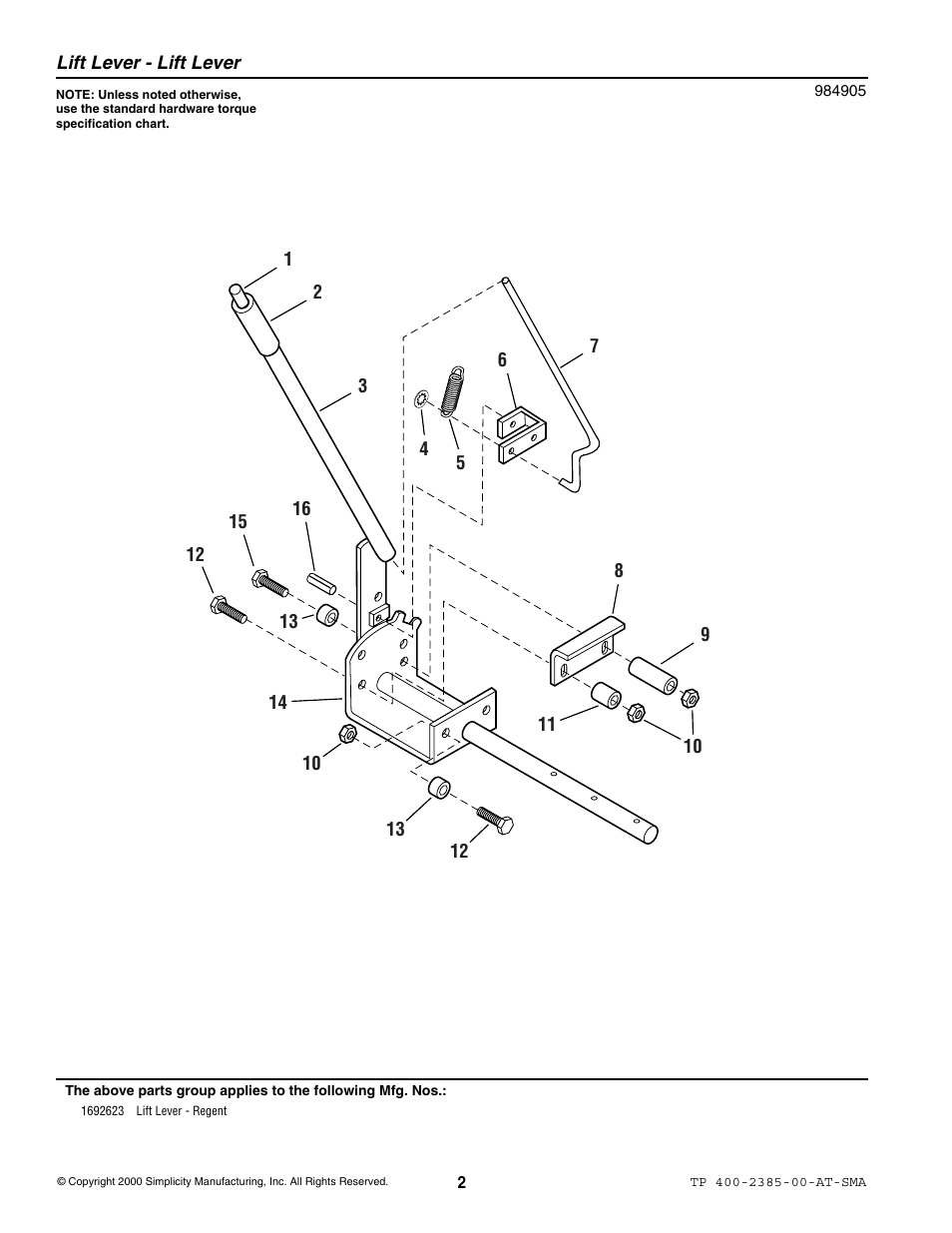 Snapper 2385 User Manual | Page 2 / 4