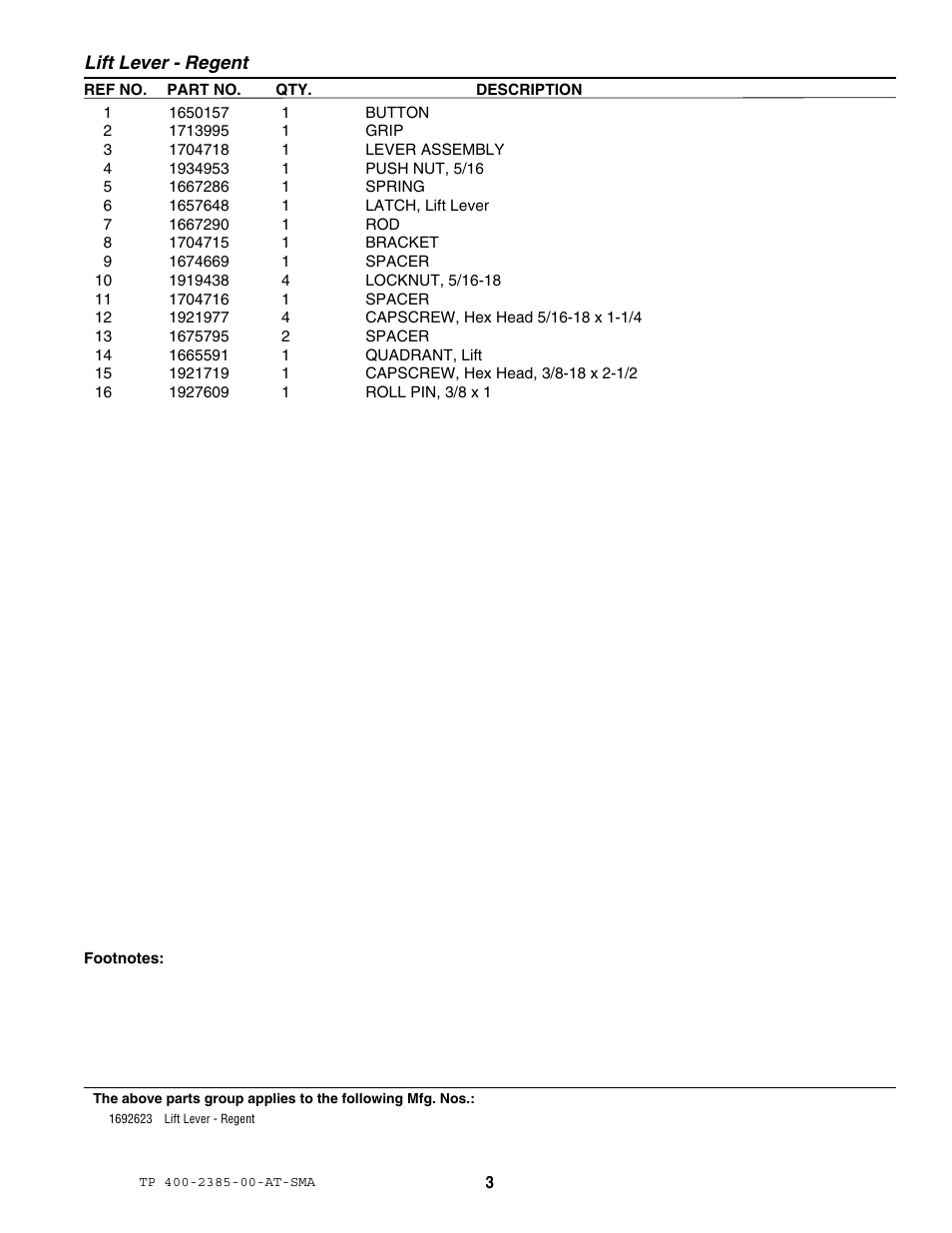 Snapper 2385 User Manual | Page 3 / 4