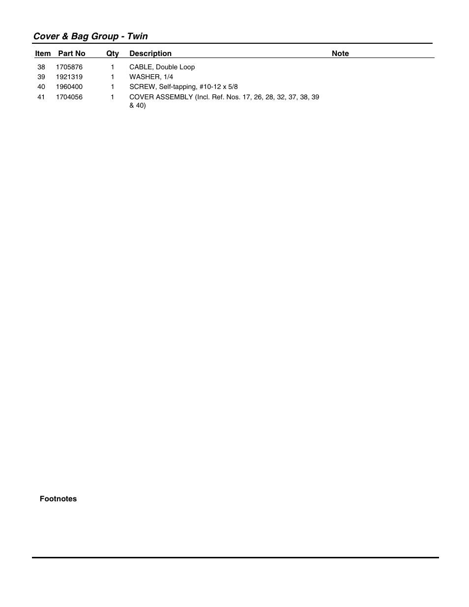 Cover & bag group - twin | Snapper 1694498 User Manual | Page 7 / 18
